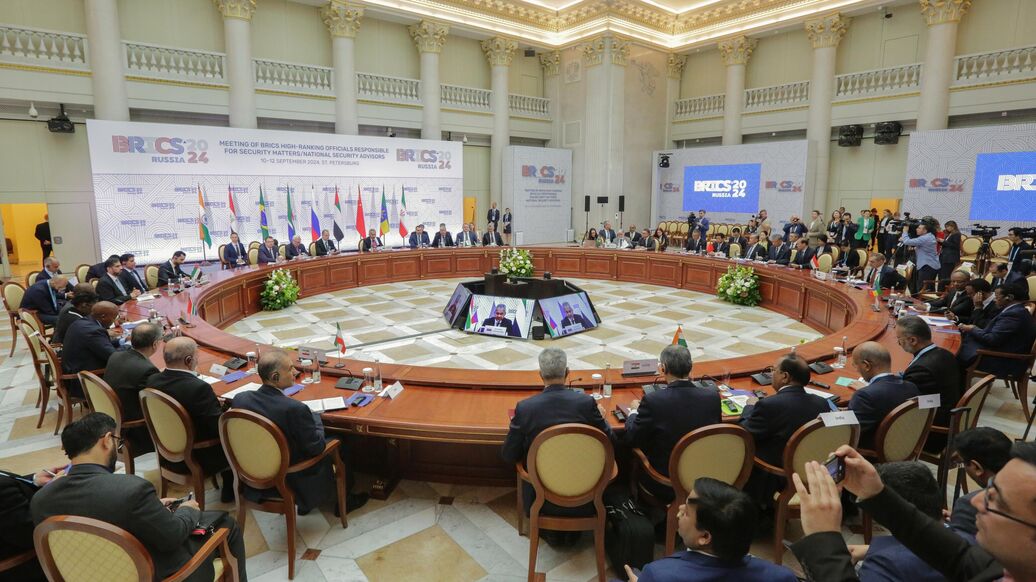 © Фотохост-агентство brics-russia2024.ruПерейти в медиабанк<br>Встреча Высоких представителей государств БРИКС и БРИКС плюс, курирующих вопросы безопасности. Архивное фото
