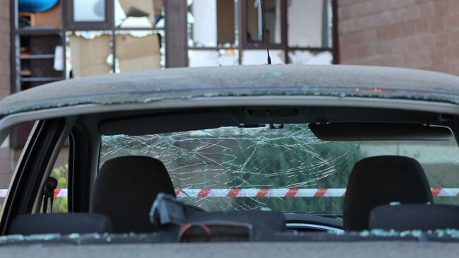 Последствия обстрела в Белгороде