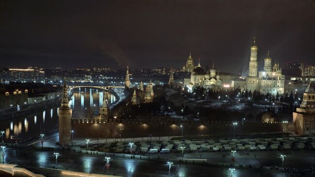 Панорама вечерней Москвы