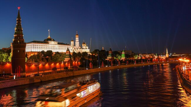 Вид на Московский Кремль