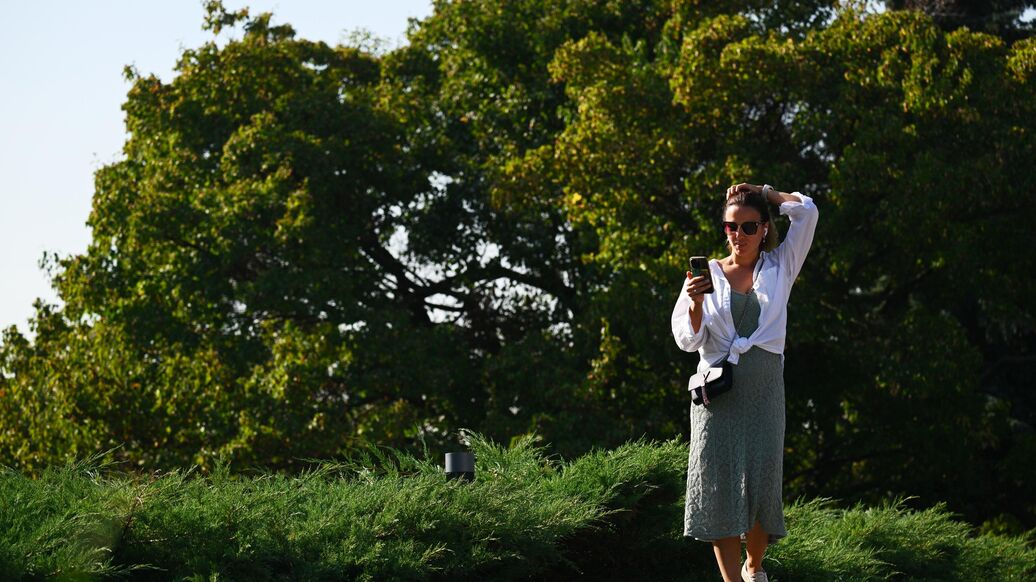 © РИА Новости / Рамиль СитдиковПерейти в медиабанк<br>Теплая погода в Москве . Архивное фото