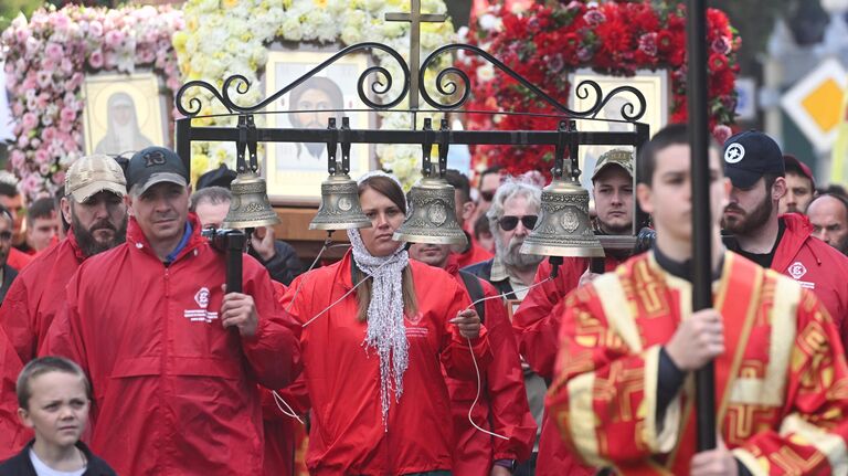 Участники XIII Елизаветинского Крестного хода