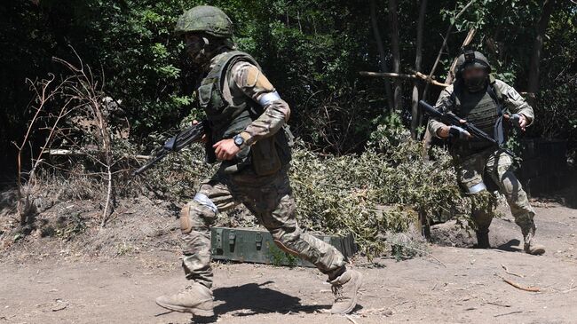 Военнослужащие воздушно-десантных войск в зоне проведения спецоперации