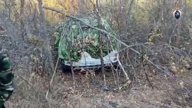 Кадры с места, где была обнаружена похищенная жительница  Саратовской области с признаками насильственной смерти