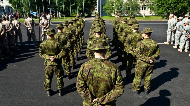 Финские военнослужащие во время учений НАТО