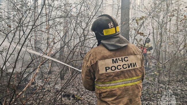 Тушение пожаров в Самарской области