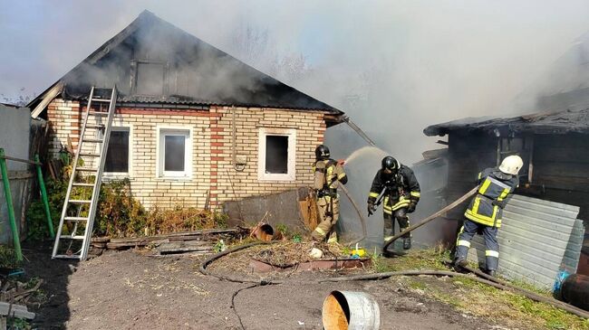 Пожар в Кузнецком районе