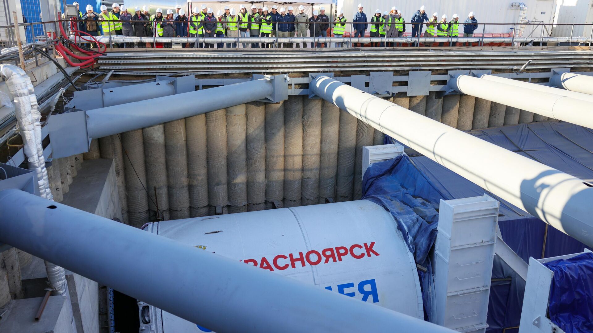 Второй тоннелепроходческий комплекс для метро запустили в Красноярске - РИА Новости, 1920, 03.10.2024