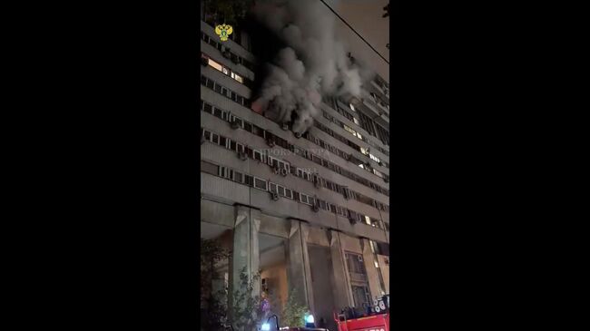 Пожар в доме-корабле на Большой Тульской улице в Москве