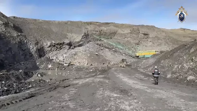 Место обрушения породы на угольном предприятии в Кемеровской области - Кузбассе. 10 октября 2024