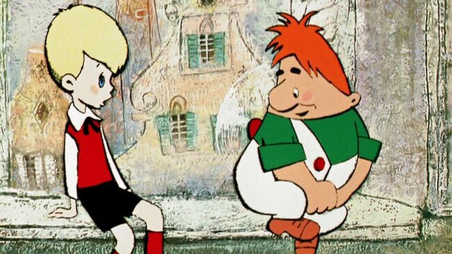 Кадр из мультфильма Малыш и Карлсон