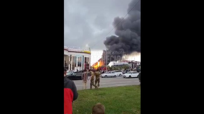 Взрыв на АЗС в Грозном