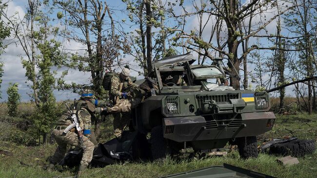 Украинские военные в Харьковской области