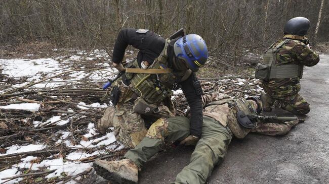 Украинские военные в Харьковской области