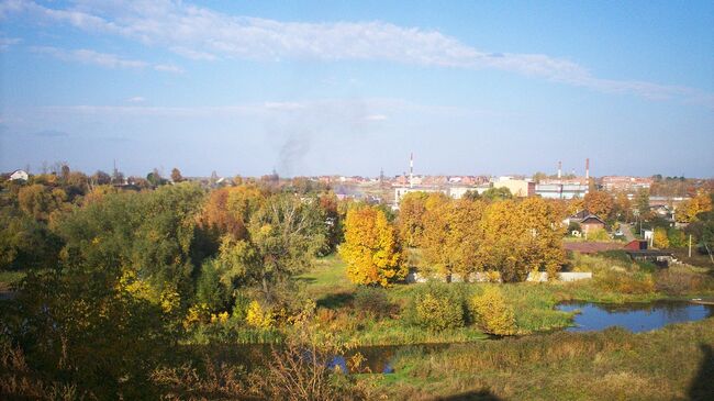 Вид на город Клин в Подмосковье