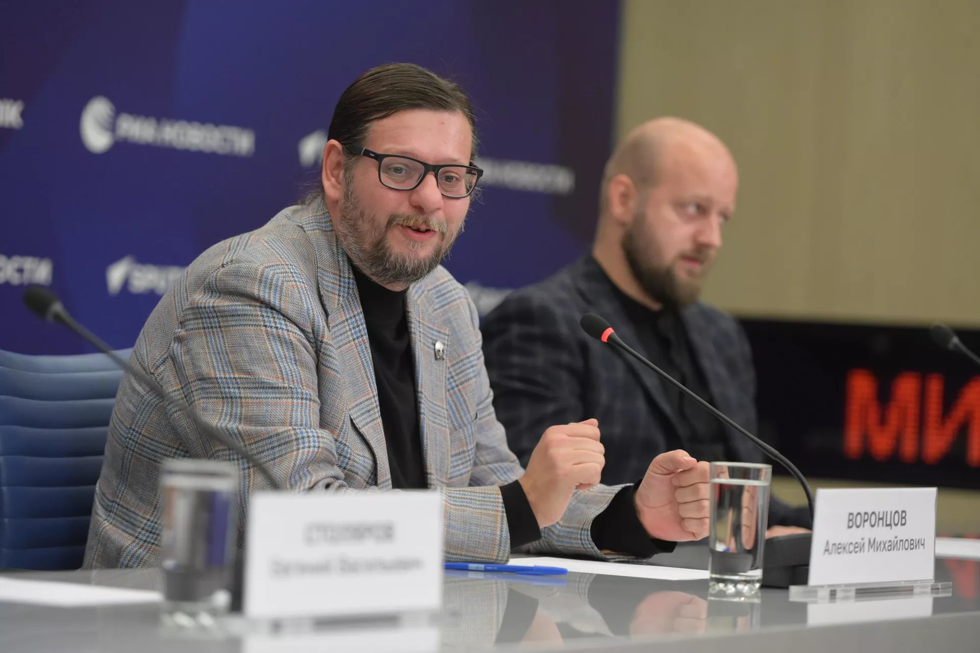 Ученый секретарь Государственного музея-заповедника Куликово поле Алексей Воронцов. Видеомост Москва — Самара на тему: Тайны горы Услань. Что скрывают древние мемориалы Ученый секретарь Государственного музея-заповедника Куликово поле Алексей Воронцов. Видеомост Москва — Самара на тему: Тайны горы Услань. Что скрывают древние мемориалы - РИА Новости, 1920, 18.10.2024
