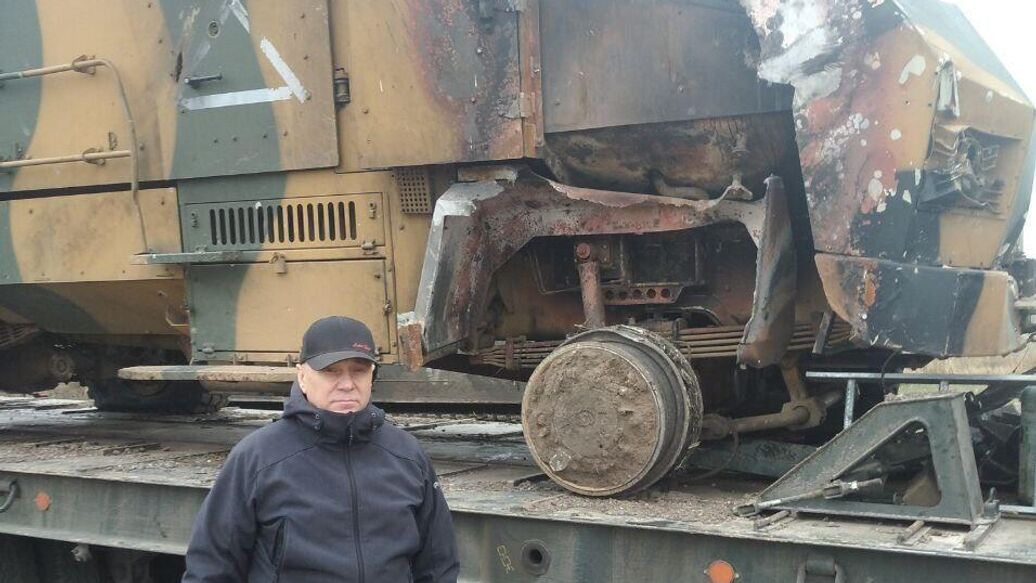 © Официальный Telegram-канал Главы Глушковского района Курской области<br>Бронеавтомобиль ВСУ Kirpi