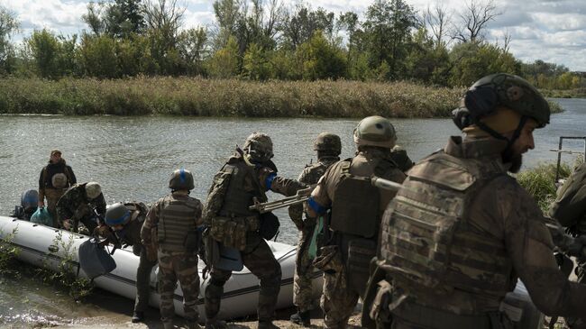 Украинские военнослужащие полка Днепр-1*