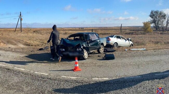 На месте ДТП в Калачевском районе Волгоградской области