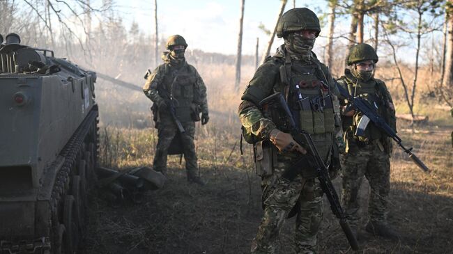 Российские военные в зоне проведения спецоперации