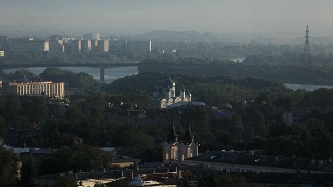 Вид на город Великий Новгород