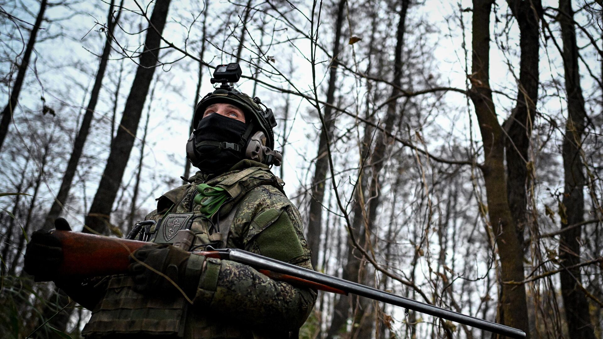 Боец добровольческого корпуса отдельного батальона специального назначения АрБат в Курской области - РИА Новости, 1920, 22.12.2024