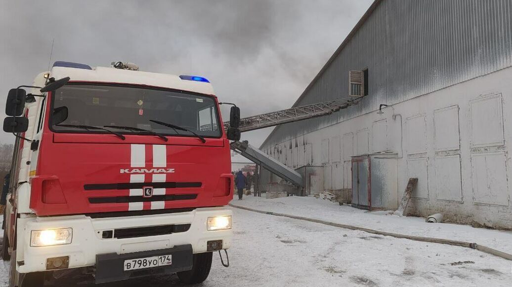 В Челябинской области возник пожар на птицефабрике