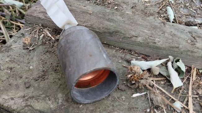 Суббоеприпас типа колокольчик в поселке Аксеновка (Центрально-Городской район Горловки) 