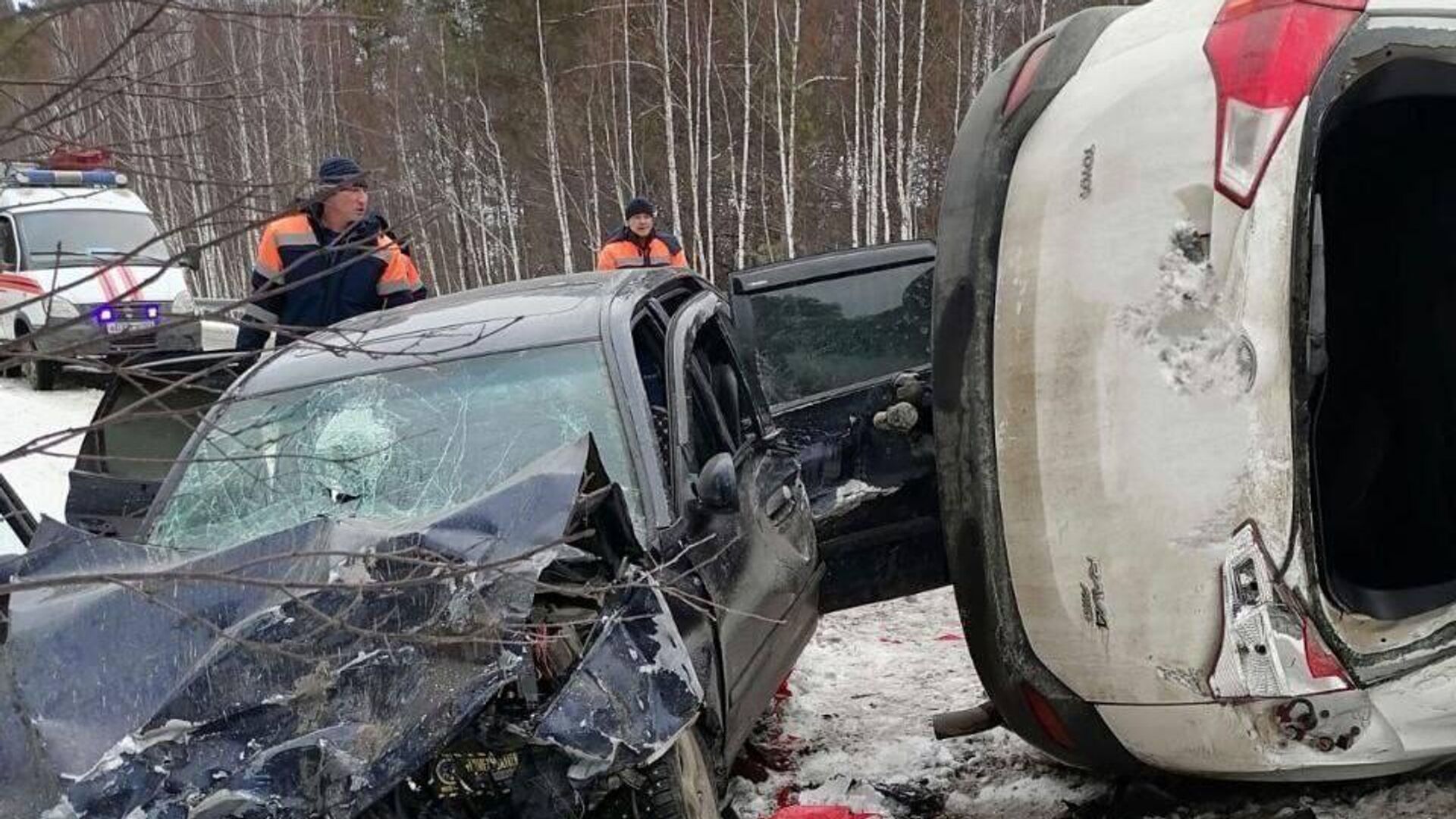 ДТП на 194 километре автодороги Стерлитамак-Белорецк- Магнитогорск в Башкортостане  - РИА Новости, 1920, 17.11.2024