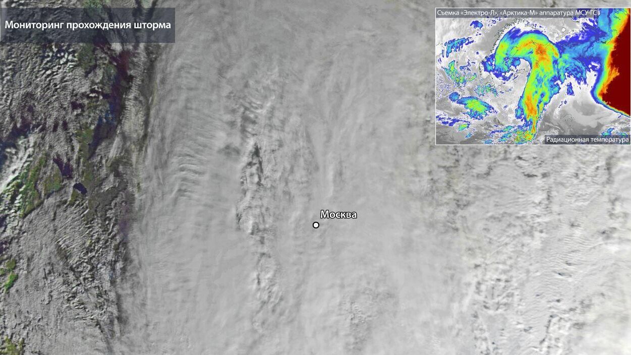 Прохождение циклона над Москвой - РИА Новости, 1920, 21.11.2024