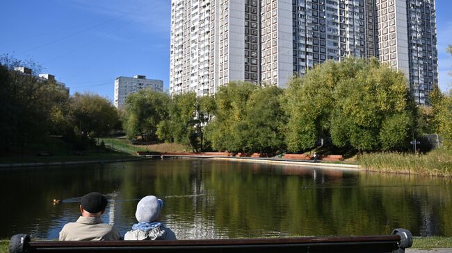 Теплая погода в Москве