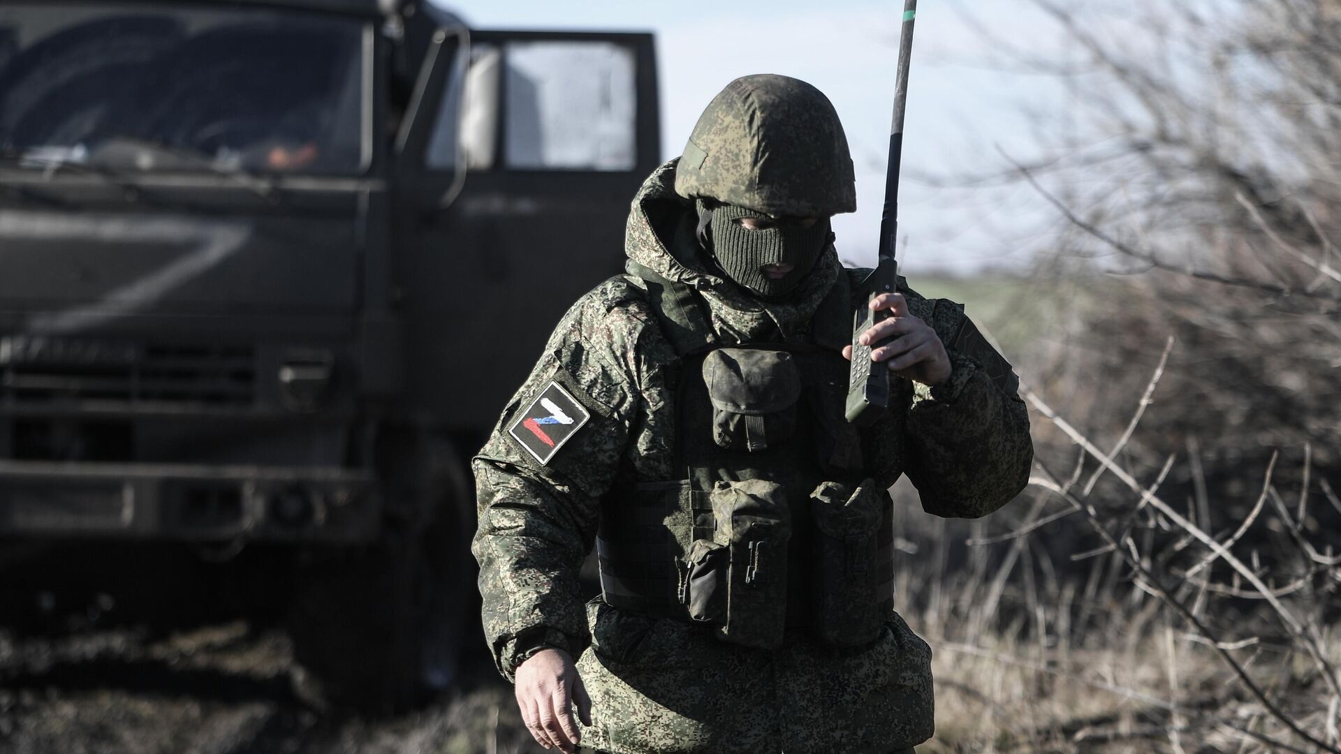 Военнослужащий Вооруженных сил РФ в зоне СВО - РИА Новости, 1920, 25.11.2024