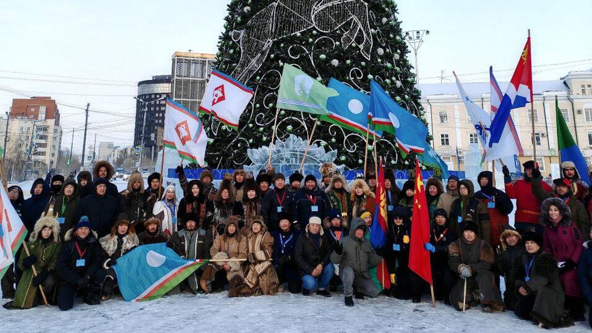 Открытие Международного конкурса ледовых и снежных скульптур Бриллианты Якутии - РИА Новости, 1920, 25.11.2024