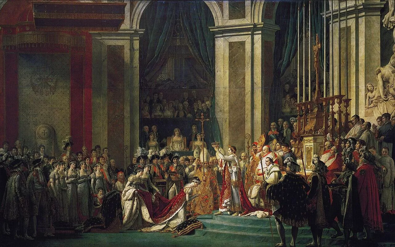 Pintura de Jacques-Louis David La coronación de Napoleón Pintura de Jacques-Louis David Coronación de Napoleón - RIA Novosti, 1920, 06.05.2025
