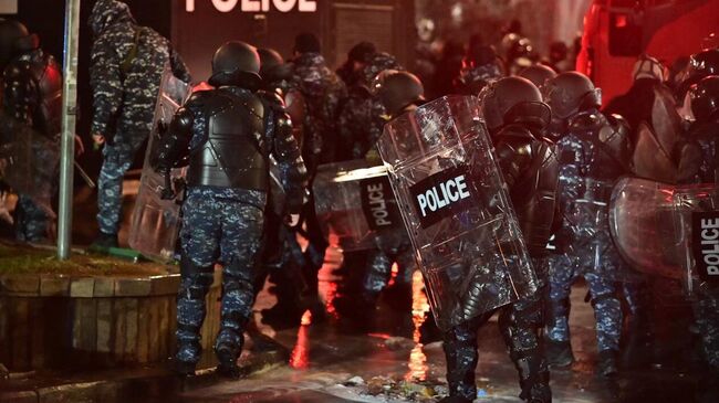 Акция протеста оппозиции в Тбилиси