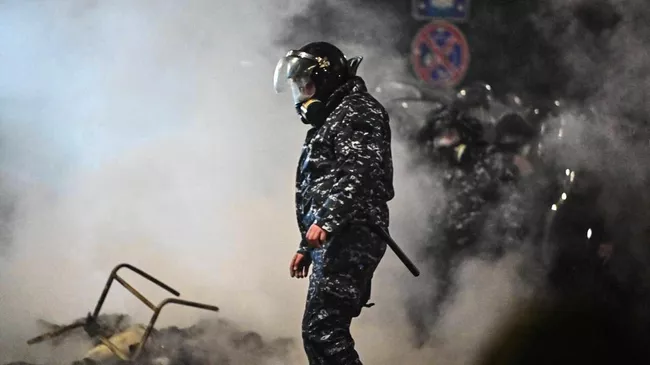 Акция протеста оппозиции в Тбилиси