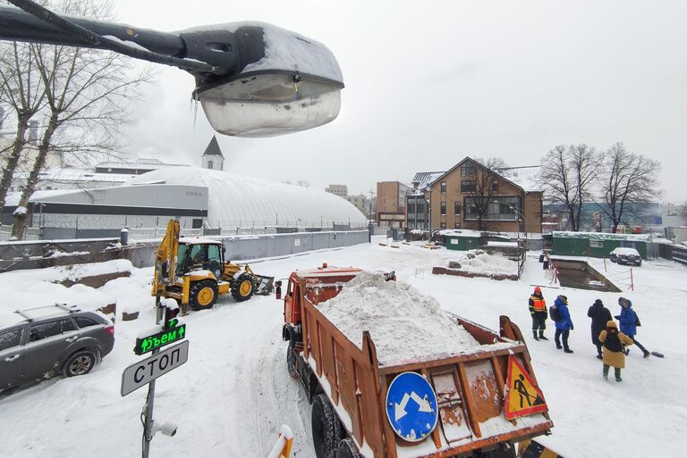 Снегопад в Москве