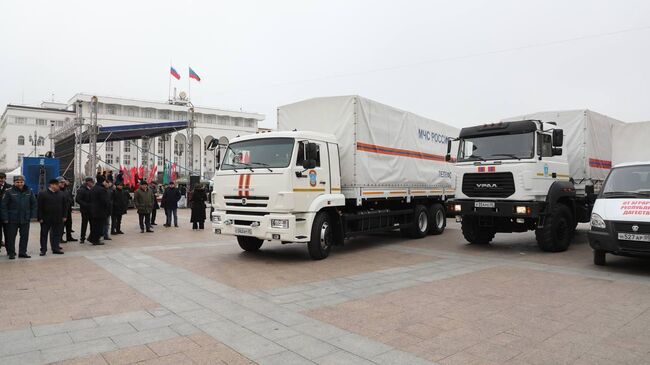 Около 35 тонн гумпомощи отправлено в зону СВО от аграриев Дагестана