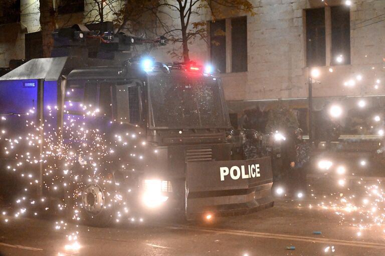 Акция протеста оппозиции в Тбилиси