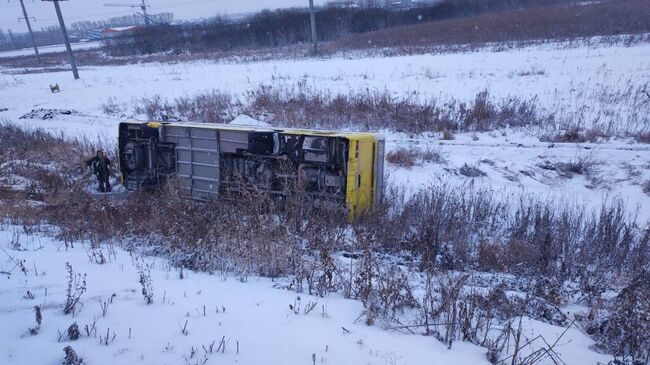 ДТП с участием автобуса в Новосибирской области