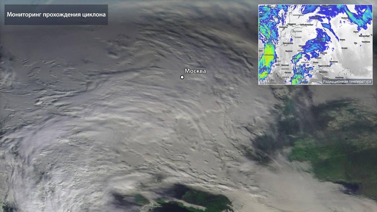 Циклон, накрывший Москву - РИА Новости, 1920, 07.12.2024