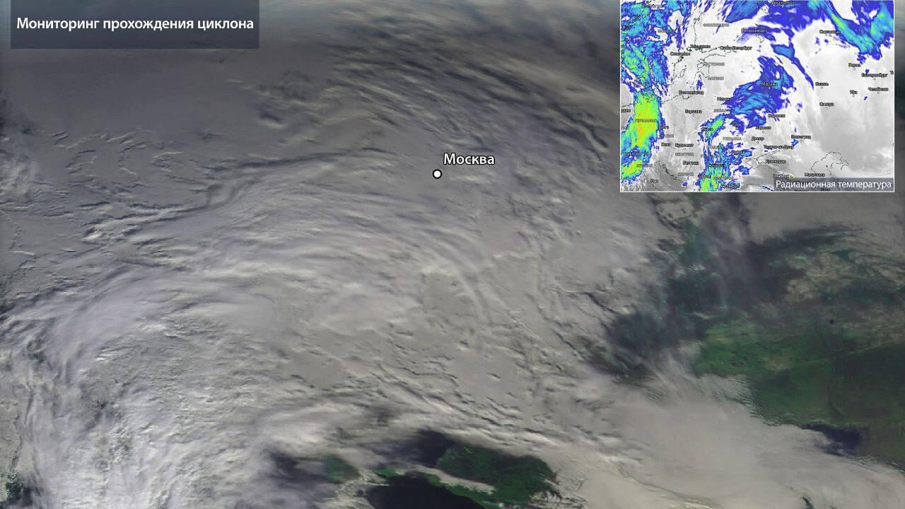 Циклон, накрывший Москву - РИА Новости, 1920, 07.12.2024