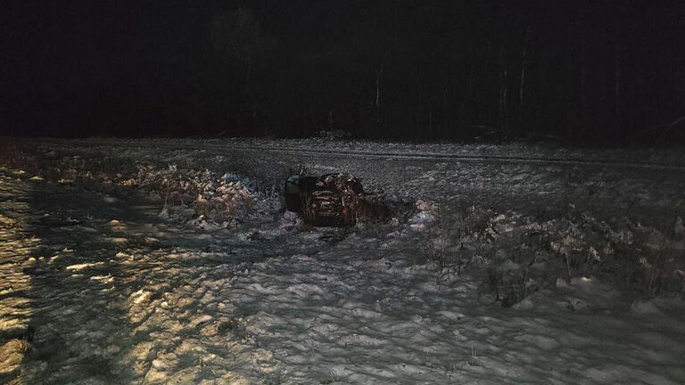 Место ДТП в Атюрьевском районе