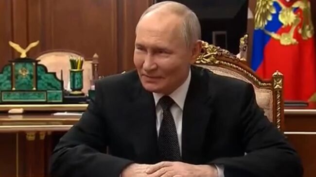 Встреча Путина с председателем Конституционного суда Зорькиным Встреча Путина с председателем Конституционного суда Зорькиным