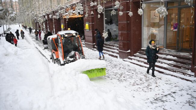 Снегопад в Москве