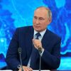 Президент РФ Владимир Путин на большой ежегодной пресс-конференции