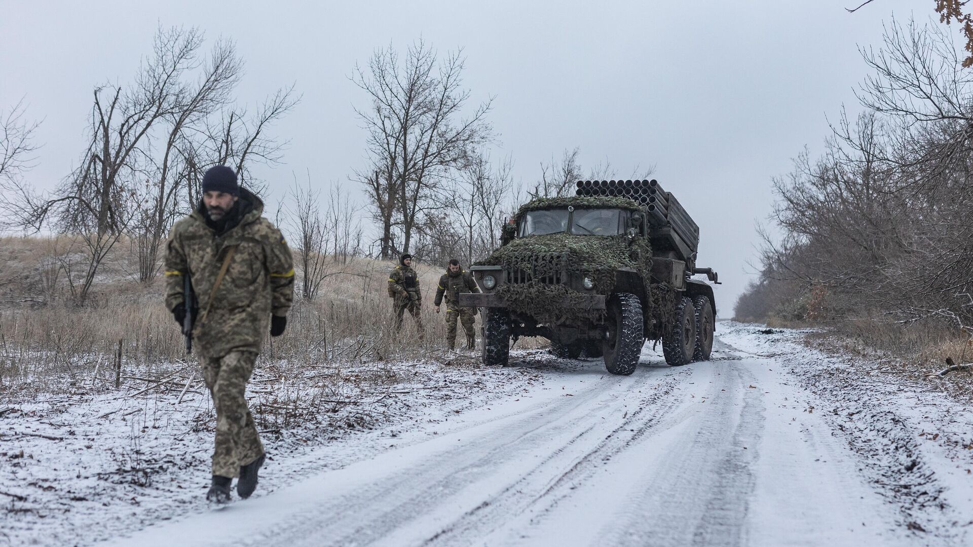 Украинские военные в Курахово - РИА Новости, 1920, 23.12.2024