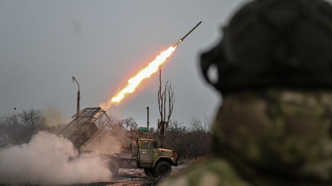 Боевая работа артиллерийской батареи в зоне СВО