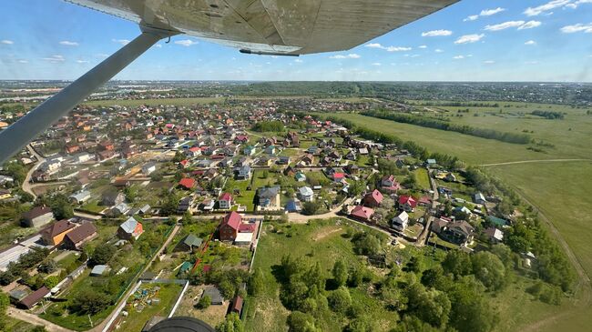 Облет территории Московской области на самолете