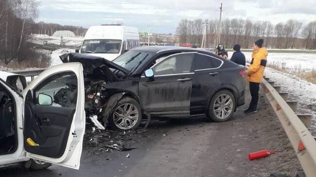 ДТП с участием двух легковых автомобилей в Рязанской области